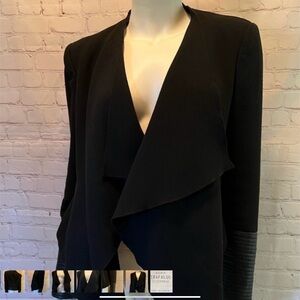 ❤️ ZARA JACKET with Faux Leather Trim